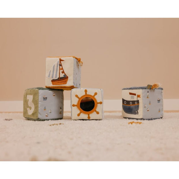 Little Dutch Set of 4 Soft Cubes - Sailors Bay Little Dutch
