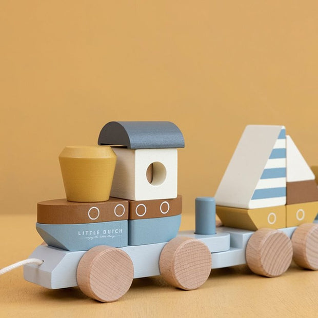 Little Dutch Wooden Stacking Train - Sailors Bay Little Dutch