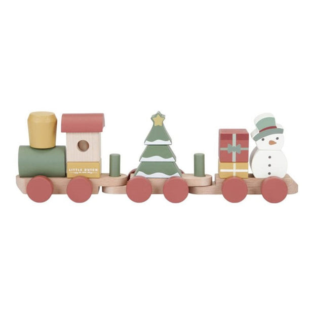 Little Dutch Wooden Stacking Train - Christmas Little Dutch