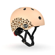 Scoot and Ride Safety Helmet With LED Leopard Vida Kids
