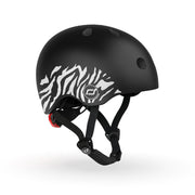 Scoot and Ride Safety Helmet With LED Zebra Vida Kids