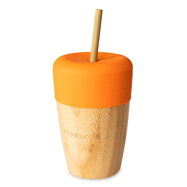 Eco Rascals Bamboo Cup with Bamboo Straws (Various Colours) Eco Rascals
