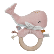 Little Dutch Ring Rattle Whale - Ocean Pink Little Dutch