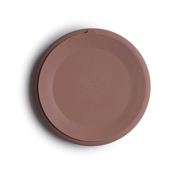 Mushie Silicone Suction Plate - Cloudy Mauve Mushie