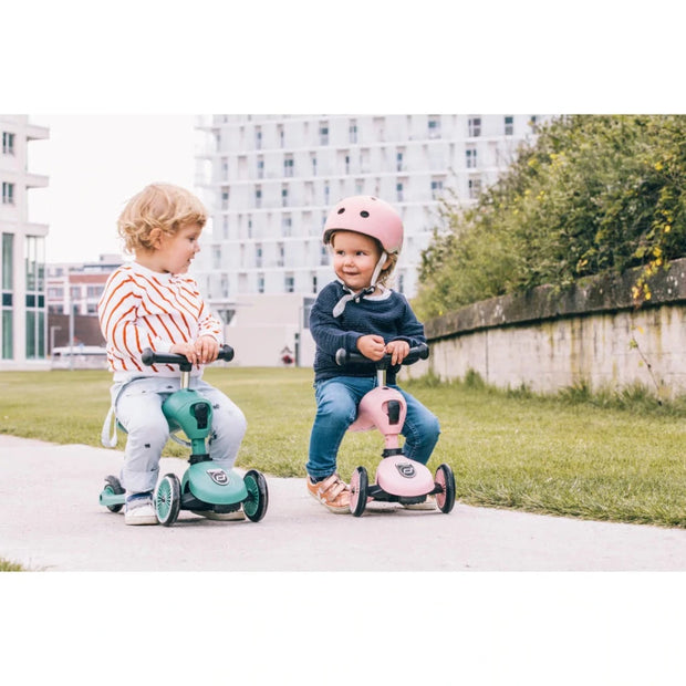 Scoot and Ride Safety Helmet With LED Rose Vida Kids