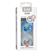 BIBS COLOUR Natural Rubber Pacifier - Sky Blue/Baby Blue BIBS
