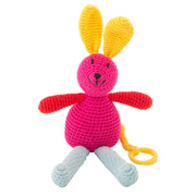 Crochet Musical Bunny Fuchsia freeshipping - Tots of Crown