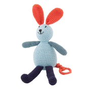 Crochet Musical Bunny Light Blue freeshipping - Tots of Crown