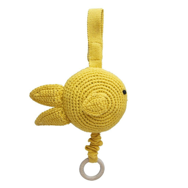 Crochet Musical Fish Yellow freeshipping - Tots of Crown