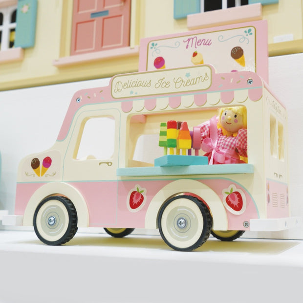Le Toy Van Dolly Ice Cream Van freeshipping - Tots of Crown