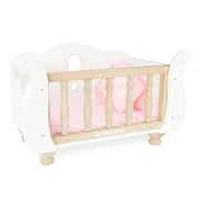 Le Toy Van Sleigh Doll Cot & Crib freeshipping - Tots of Crown