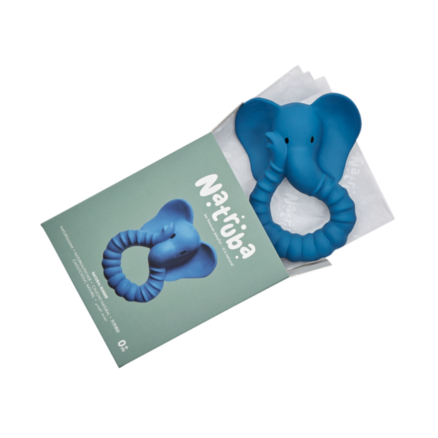 Natruba Elephant Teether - Blue Natruba