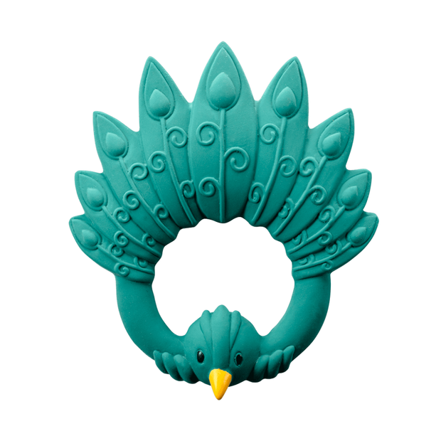 Natruba Peacock Teether - Green Natruba