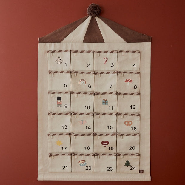 OYOY Christmas Advent Calendar - Circus (Beige/Brown) OYOY