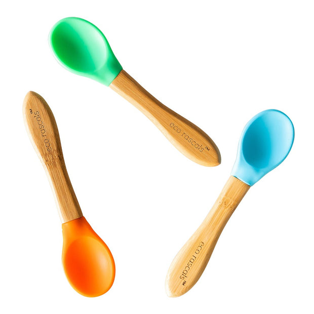 Eco Rascals Bamboo Spoons (Set of 3) (Various Colours) Eco Rascals
