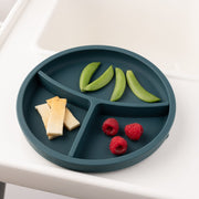 Eco Rascals Silicone Plate with Removable Divider - Teal Eco Rascals