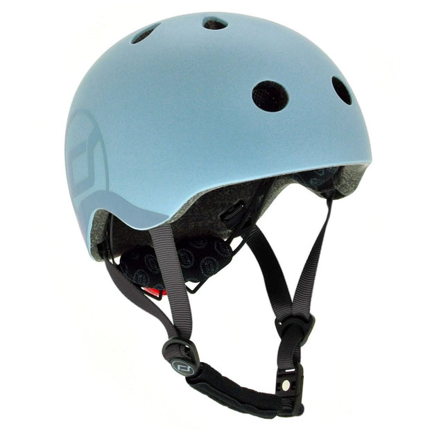 Scoot and Ride Safety Helmet With LED Steel Vida Kids