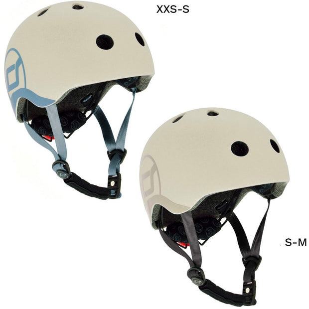 Scoot and Ride Safety Helmet With LED Ash Vida Kids