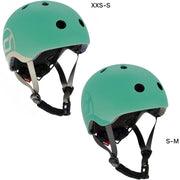 Scoot and Ride Safety Helmet With LED Forest Vida Kids