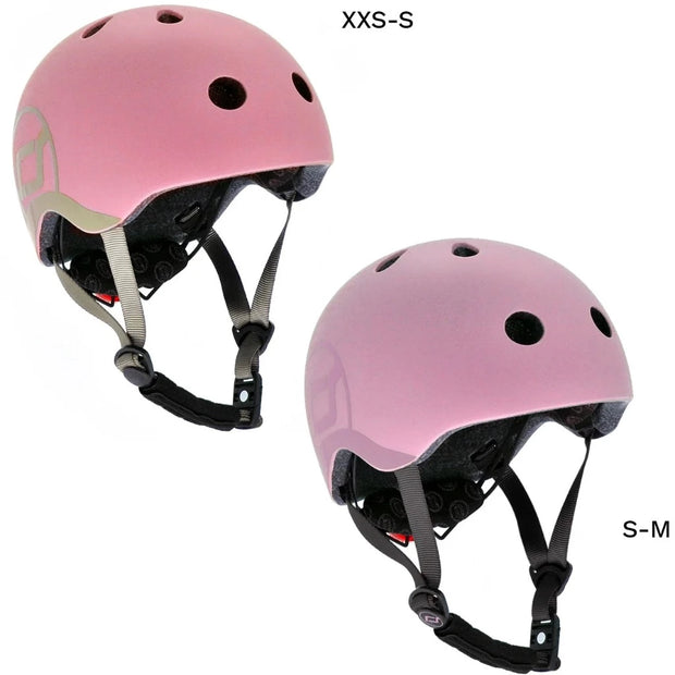 Scoot and Ride Safety Helmet With LED Rose Vida Kids