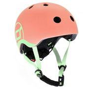 Scoot and Ride Safety Helmet With LED Peach Vida Kids